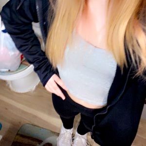 This crop top is from SHEIN and is very comfy material (cotton)